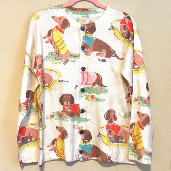 Dachshund Sweater Size Large - Picture 1 of 8